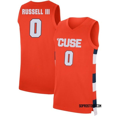 Men's Calvin Russell III Syracuse Orange Replica Basketball Jersey - Orange
