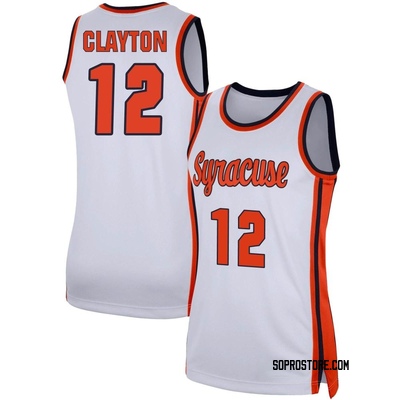 Women's Anthony Clayton Syracuse Orange Replica Retro Basketball Jersey - White