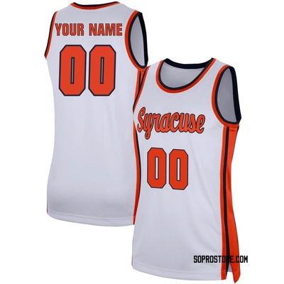 Women's Custom Syracuse Orange Replica Retro Basketball Jersey - White