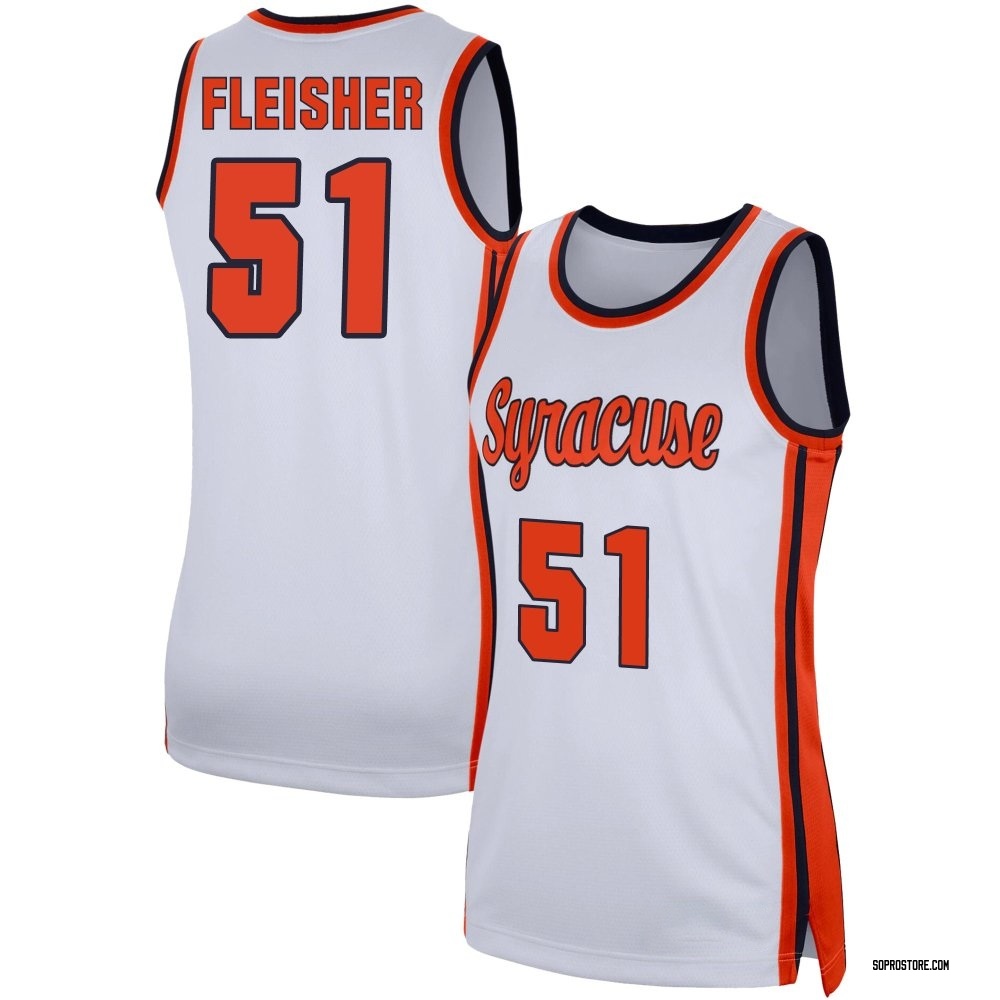 Women's Nate Fleisher Syracuse Orange Replica Retro Basketball Jersey - White