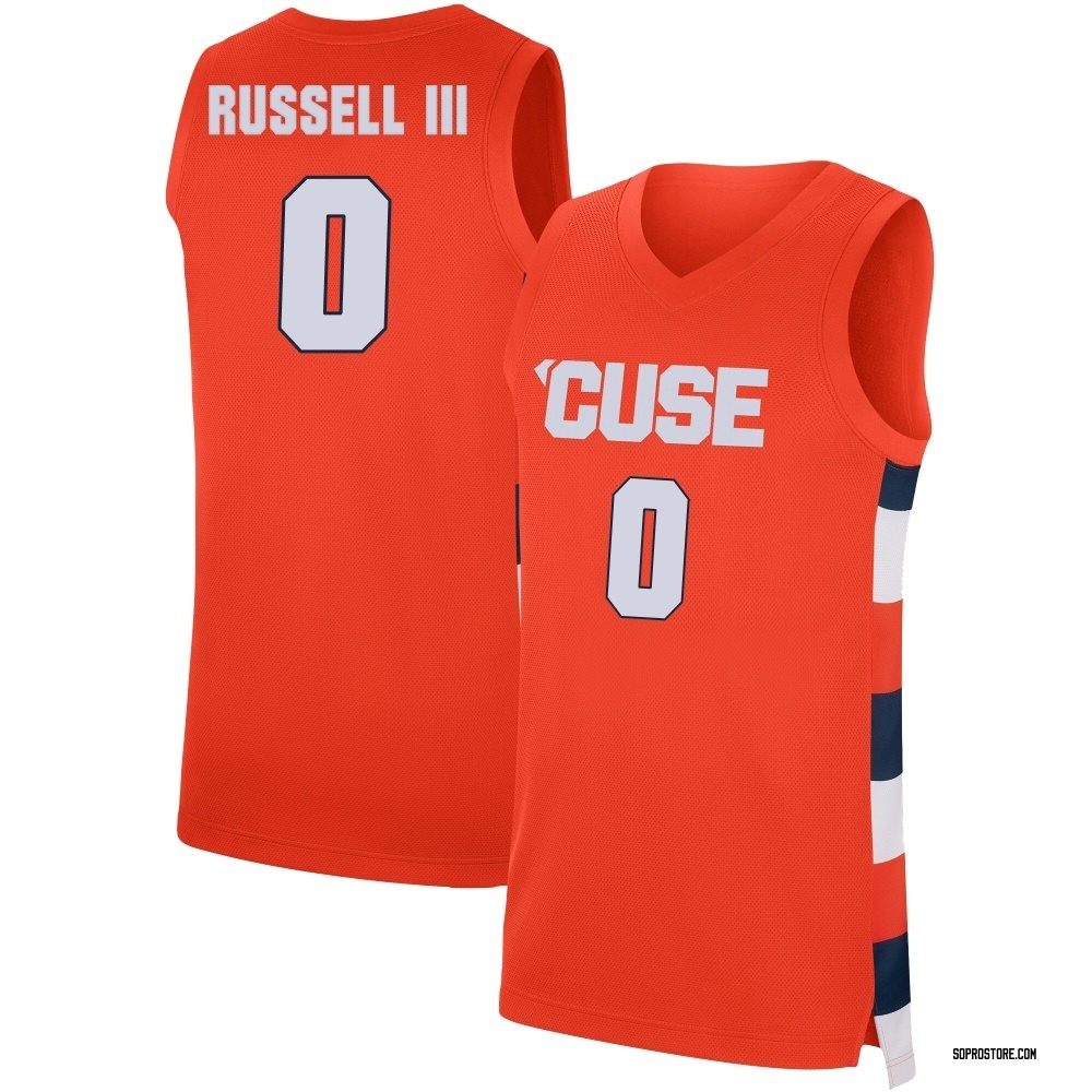 Youth Calvin Russell III Syracuse Orange Replica Basketball Jersey - Orange