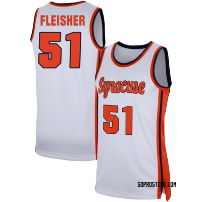 Youth Nate Fleisher Syracuse Orange Replica Retro Basketball Jersey - White
